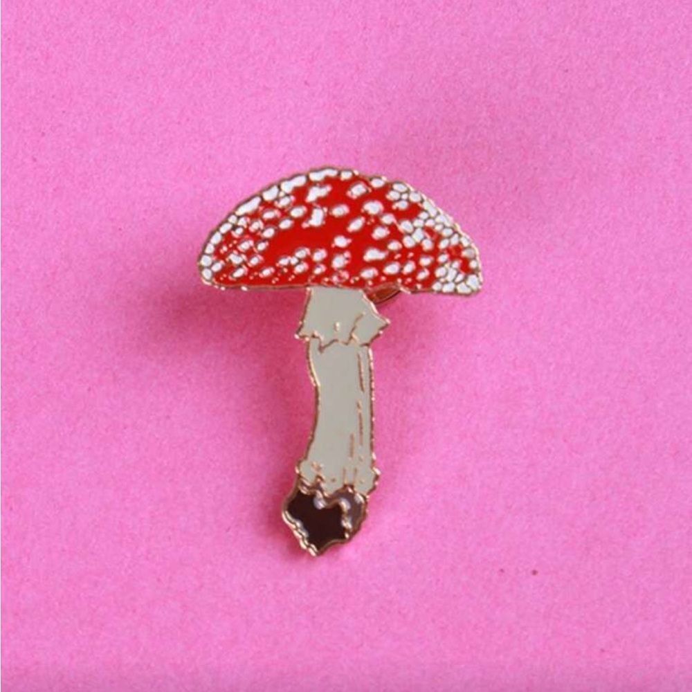 Mushroom Enamel Pin M1444